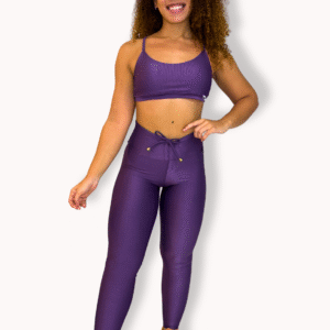 Conjunto Uva  Top 3 em 1 - Legging Empina Poliamida Aveludado
