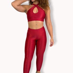 Conjunto Legging 3 em 1 Red -Poliamida Aveludado