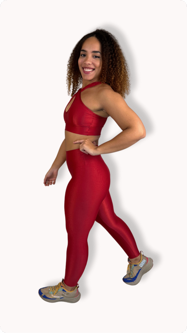 Conjunto Legging 3 em 1 Red -Poliamida Aveludado - Imagem 2