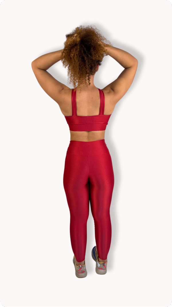 Conjunto Legging 3 em 1 Red -Poliamida Aveludado - Imagem 3