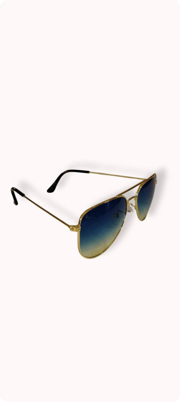 Óculos de Sol Aviador MARESIA Light - Azul Dourado Metal - Imagem 2