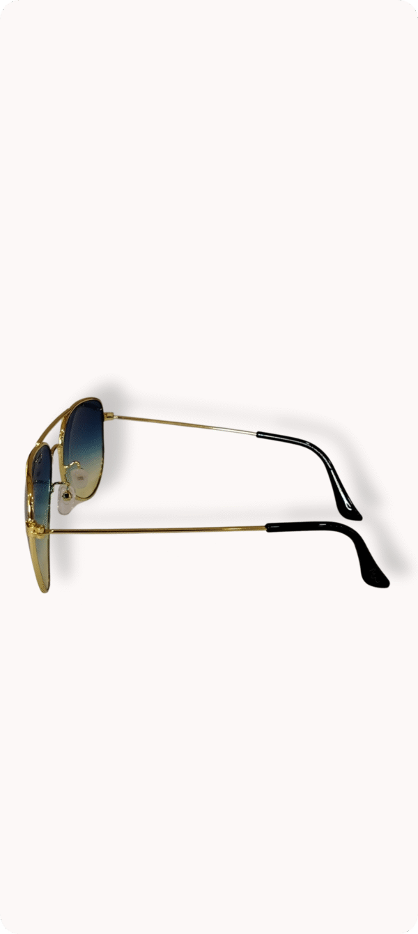 Óculos de Sol Aviador MARESIA Light - Azul Dourado Metal - Imagem 3