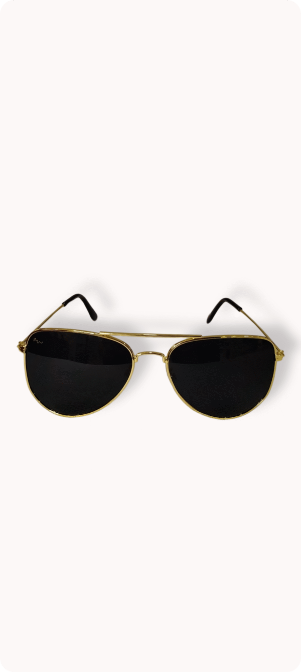 Óculos de Sol Aviador MARESIA Light - Preto Dourado - Metal
