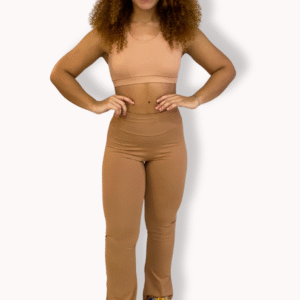 Conjunto Bailarina Caramelo - Legging Poliamida Flare - TAM G