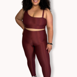 Conjunto Legging Poliamida Aveludada Cereja - PLUS SIZE