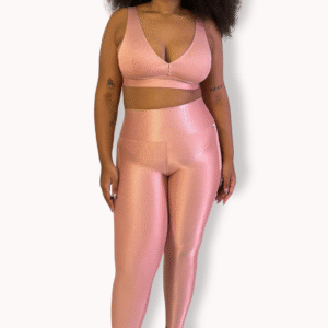 Legging - Poliamida Aveludada - Rosa chá - Tam GG