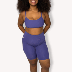 Conjunto Bermuda Bolso com Top Amanda - Poliamida - Hortência - Tam GG