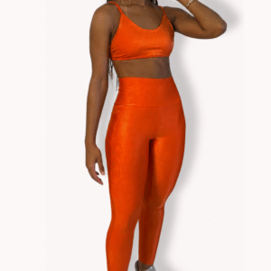 Legging Poliamida Aveludada - Tangerina - Tam M