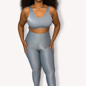 Cropped Essential - Poliamida Aveludada - Silver - Tam GG