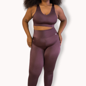 Cropped Essential - Poliamida Cirrê - Coffee - Tam GG